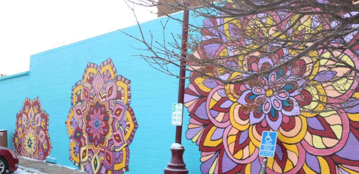 Massive Grain Tower Mural