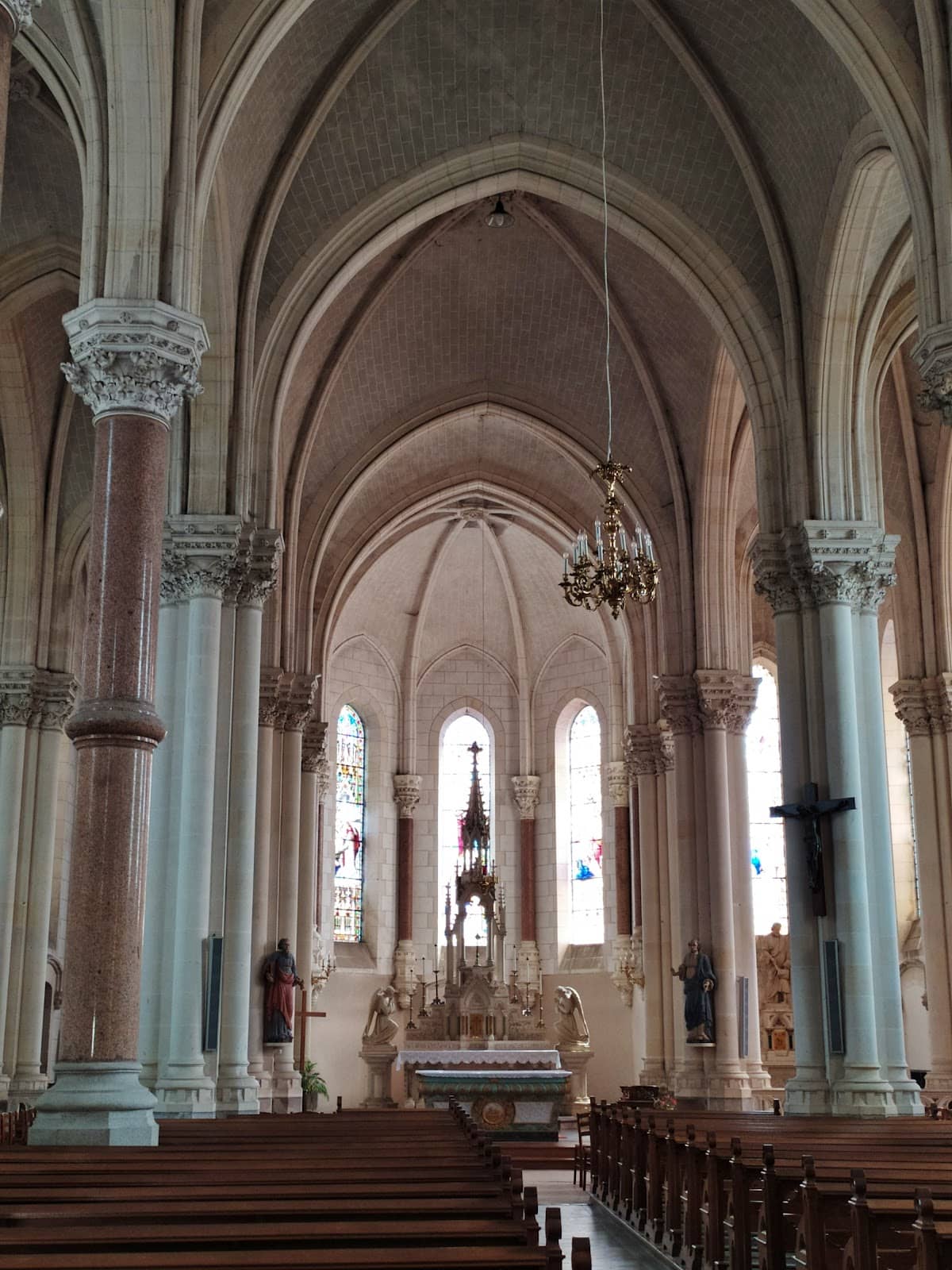 Pink Marble Columns