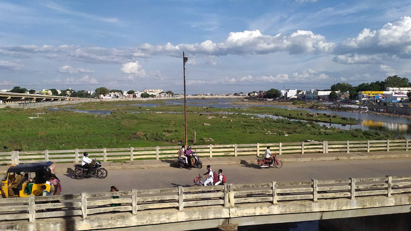 Vaigai River Panorama