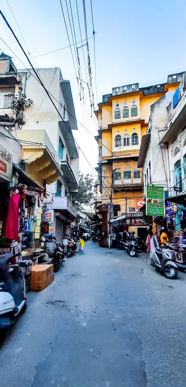 Bustling Market Stalls