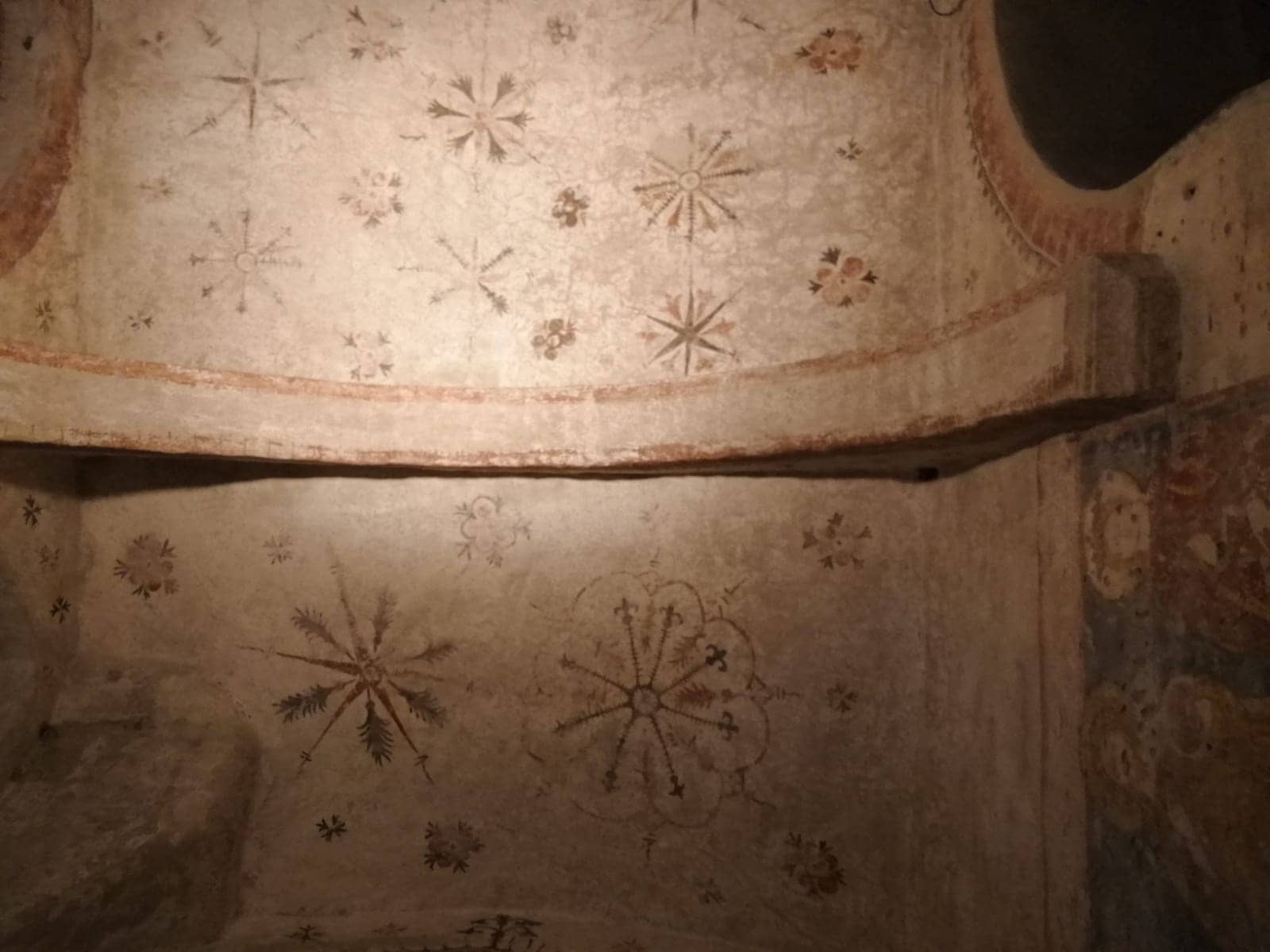 Star-Patterned Ceiling Frescoes