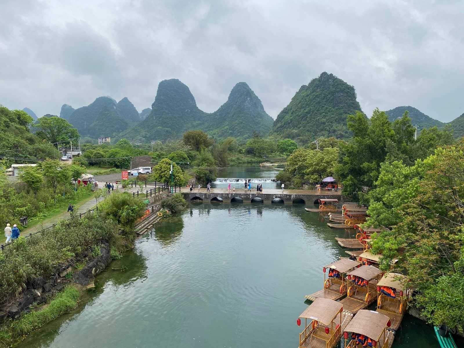 Picturesque Village Setting
