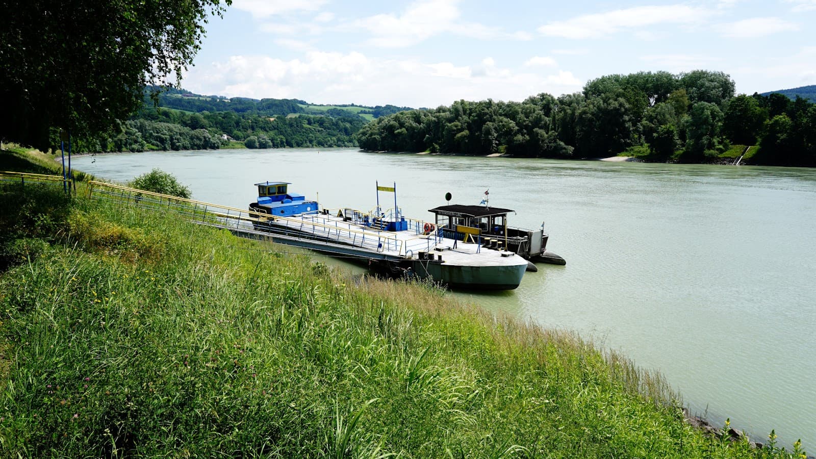 Ottensheim Market Square and Danube Ferry - Image 1