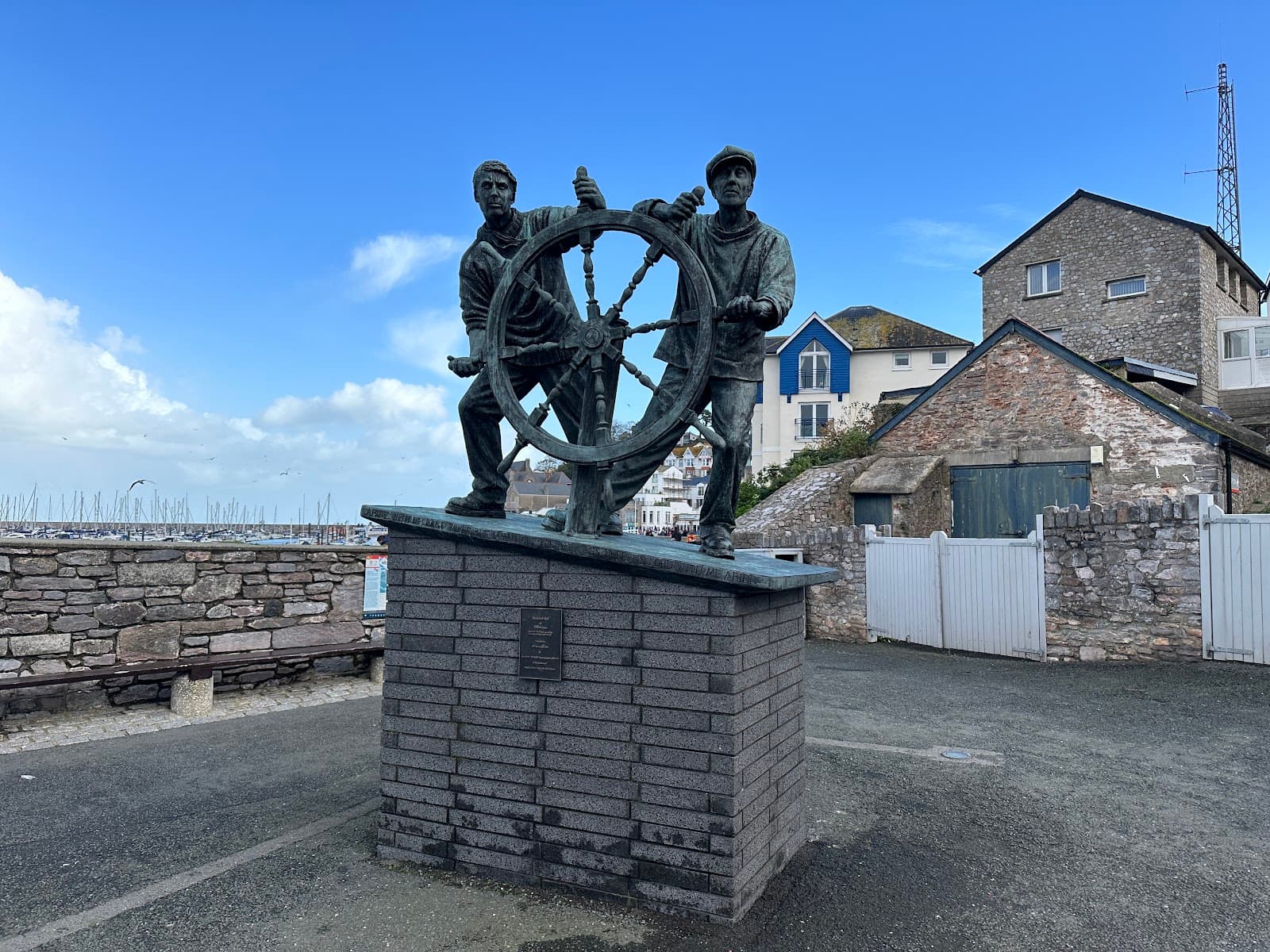 Man and Boy Statue - Image 1