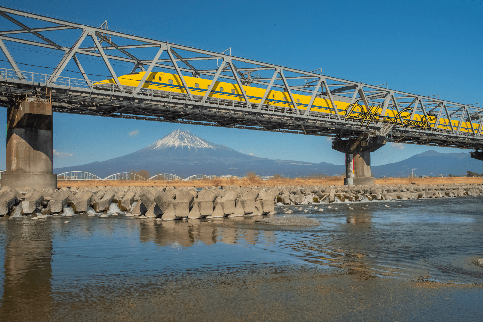 Shinkansen Mt. Fuji View Spot (Fujikawa River) - Image 1