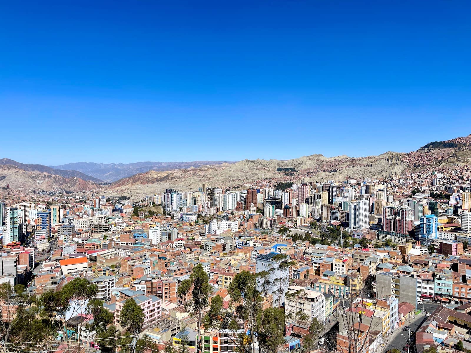 Illimani Mountain Backdrop