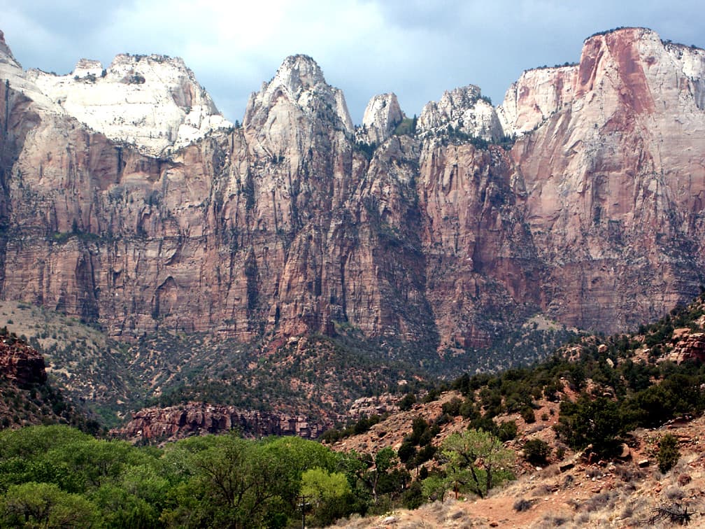 Towers of the Virgin Viewpoint Zion National Park - Image 1