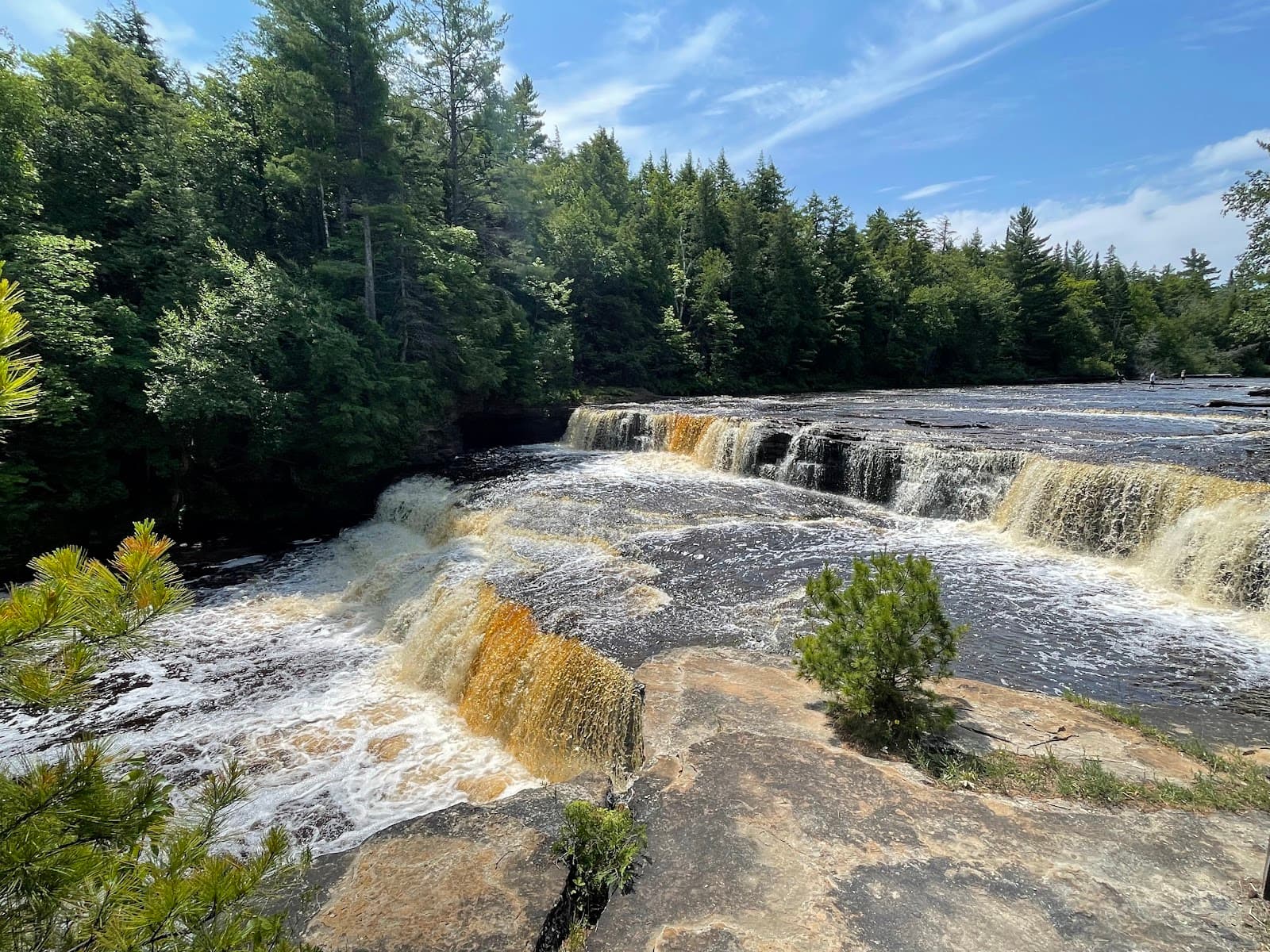 Lower Falls Tahquamenon Falls State Park Paradise Michigan - Image 1