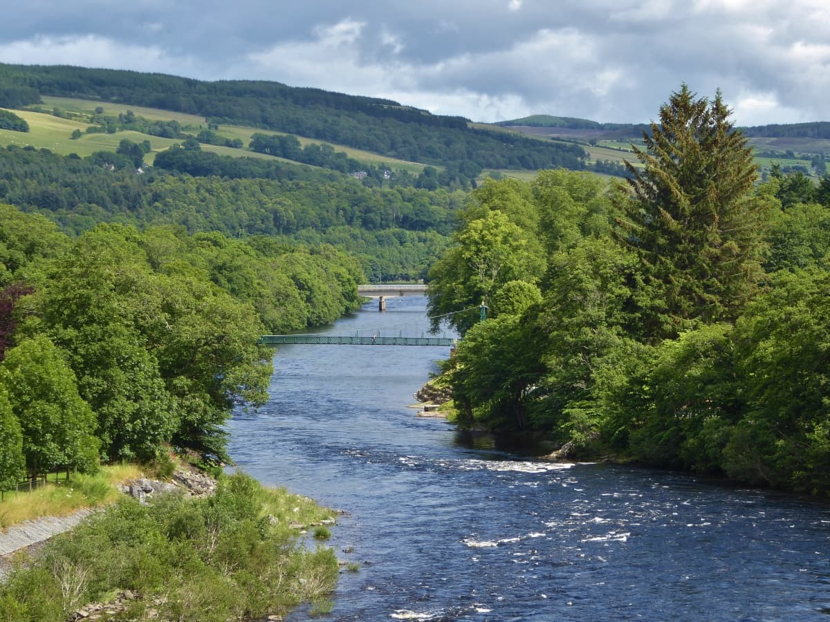 River Tummel and Pitlochry Dam Pitlochry Scotland - Image 1
