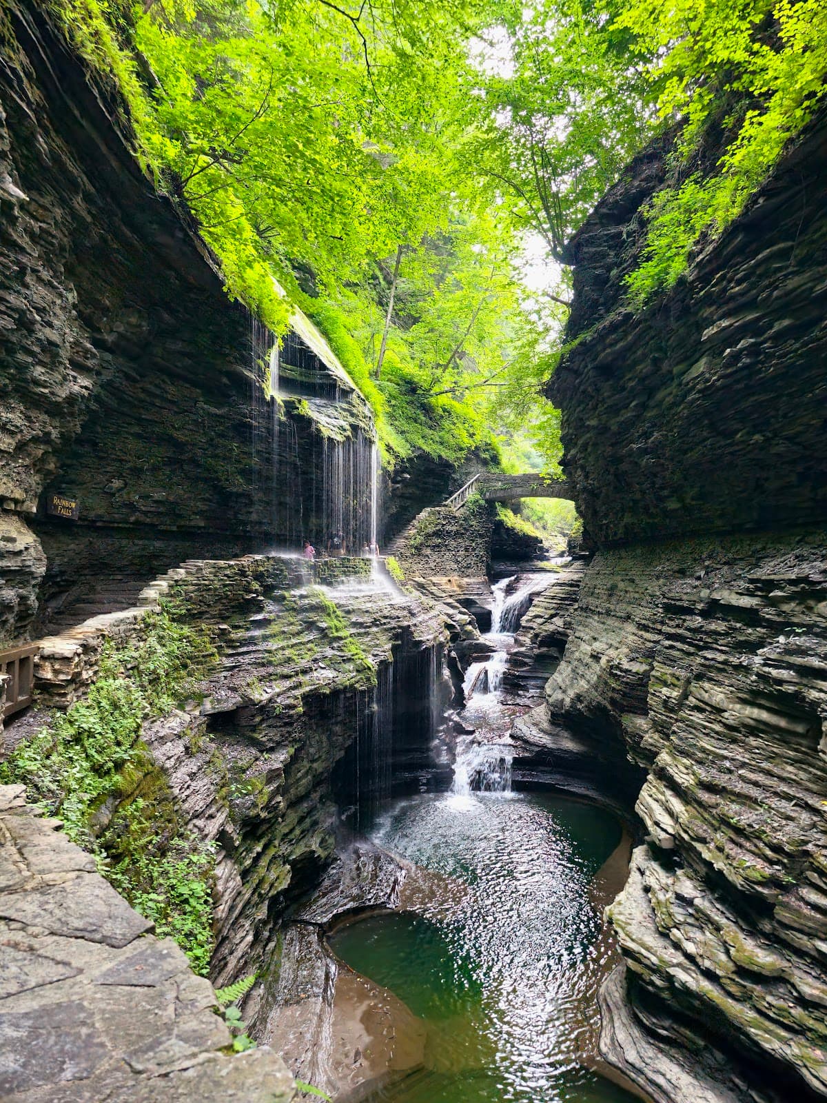 Rainbow Falls Watkins Glen State Park - Image 1