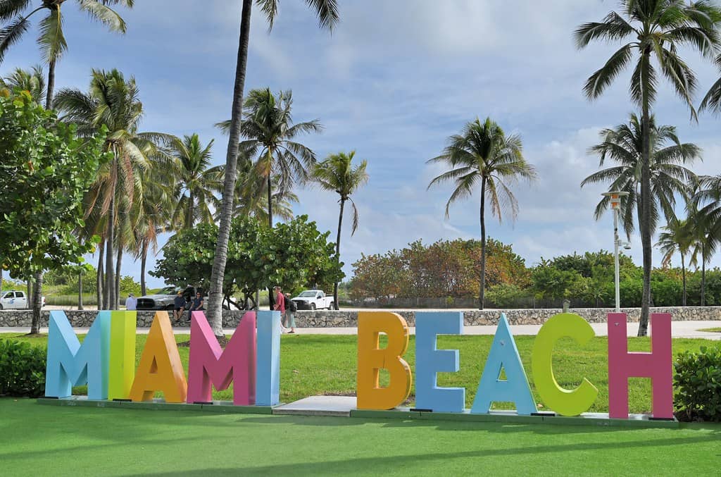 The Miami Beach Sign