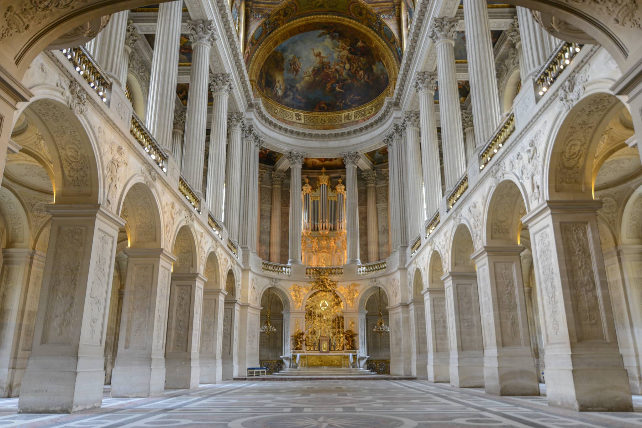 Towering White Columns