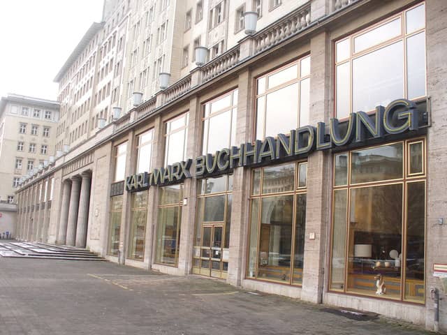 Former Karl Marx Bookstore Sign