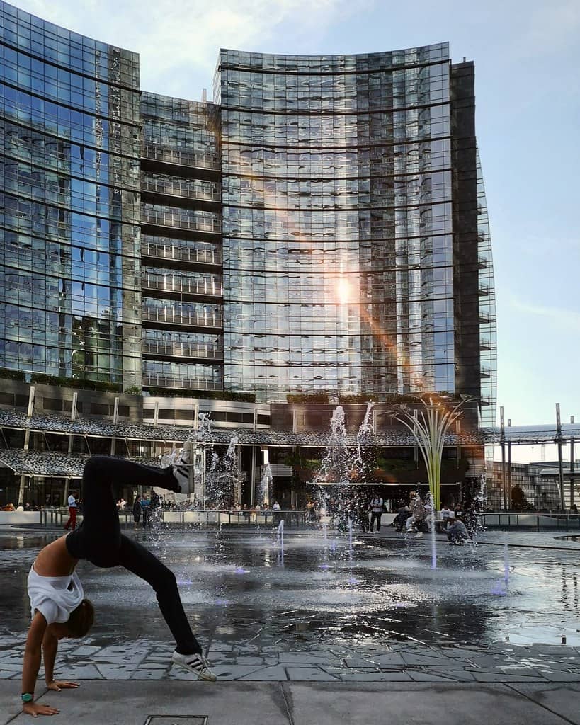 The Piazza's Water Features