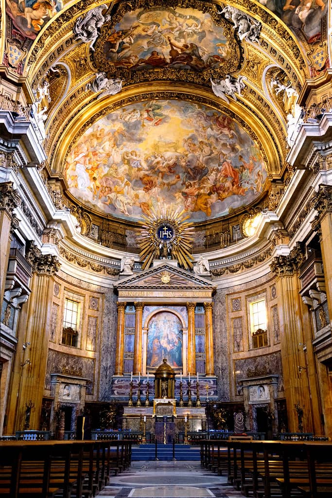 Ornate Frescoes and Shrines