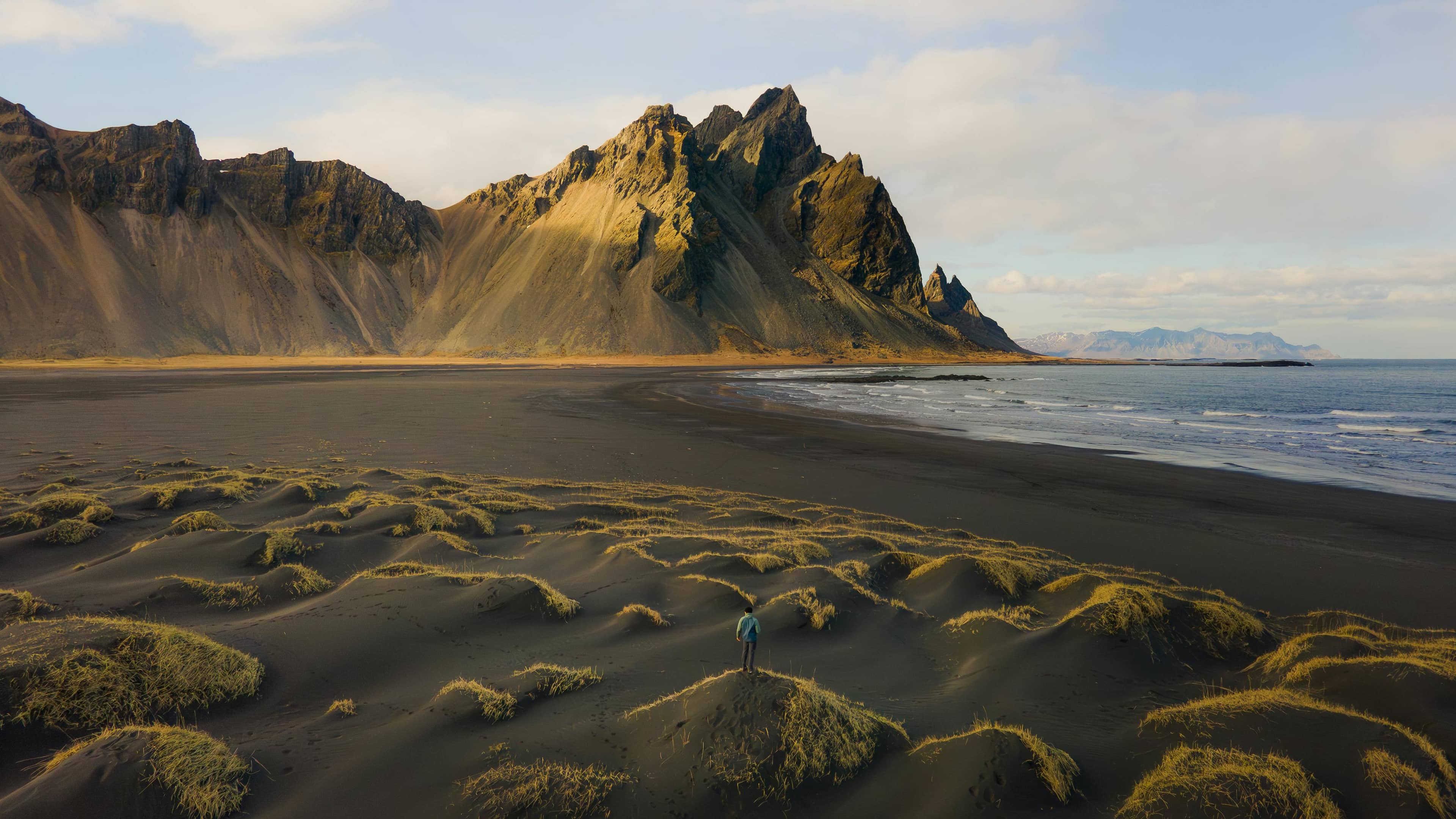 Black Sand Beach Reflections