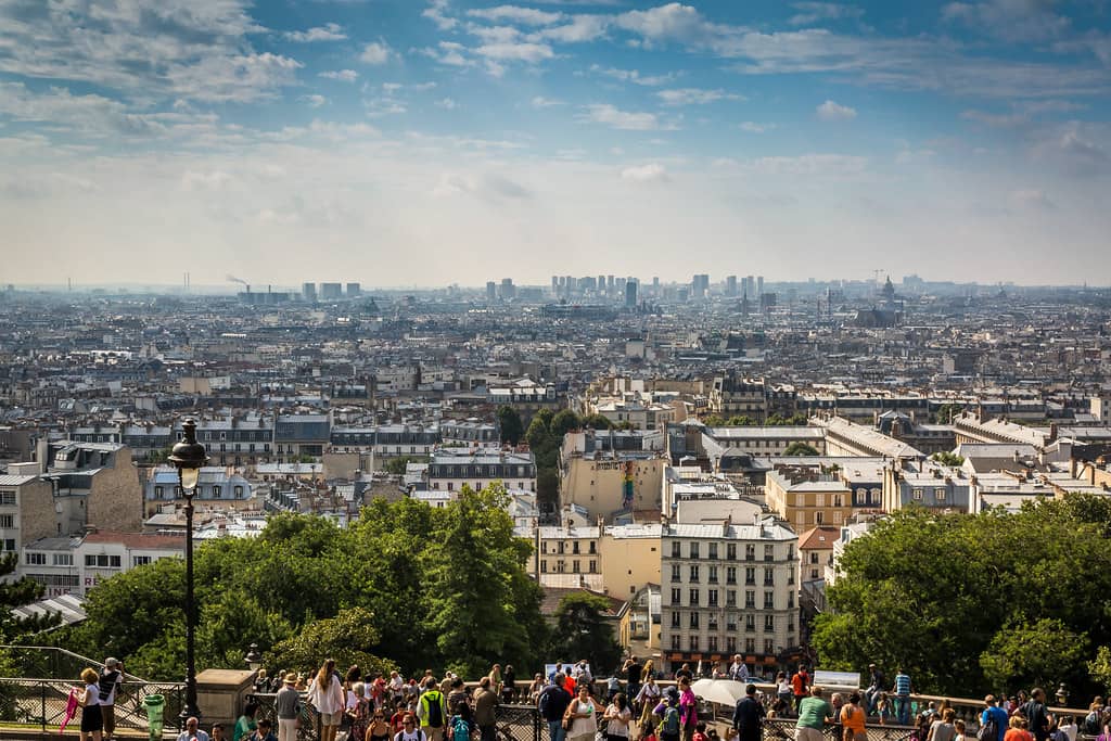 Panoramic Steps & Cityscape