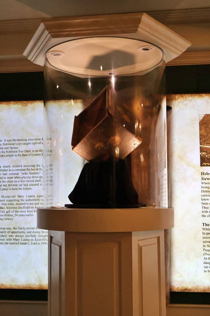 Heaving the Tea Crates