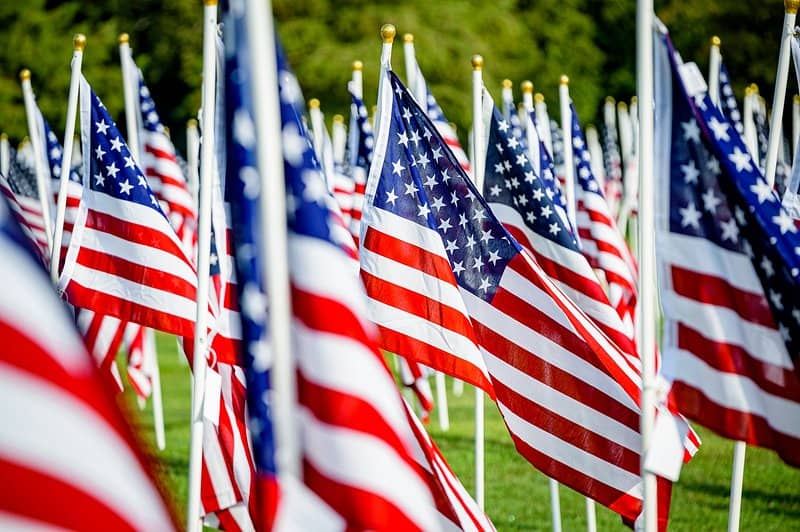 Evolving American Flag Display