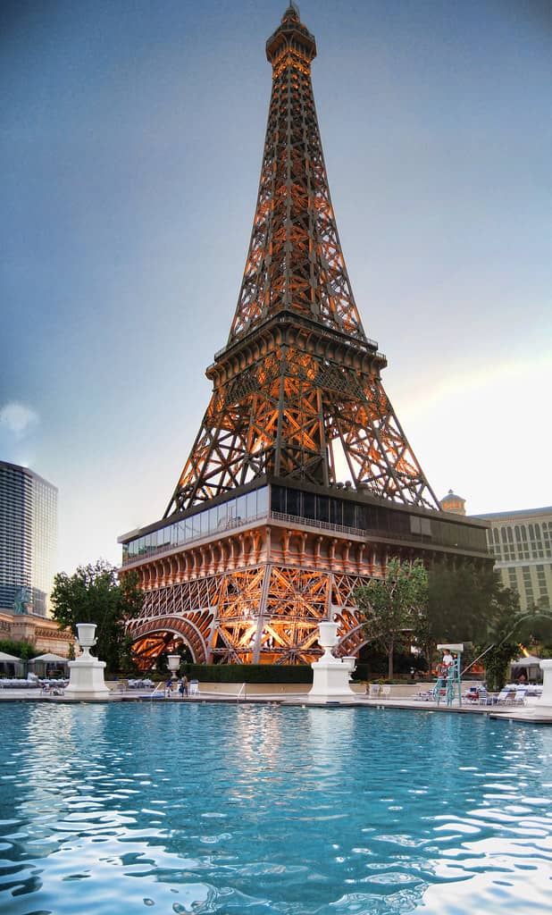 Pool with Eiffel Tower View