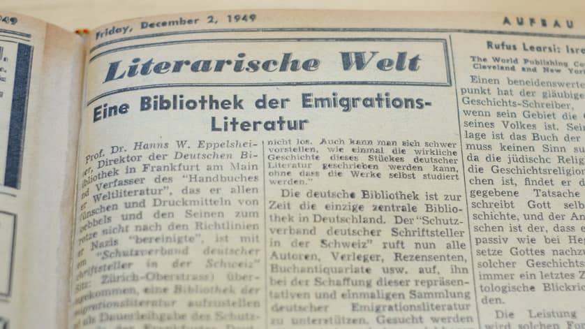 Exhibits on Zweig's Life