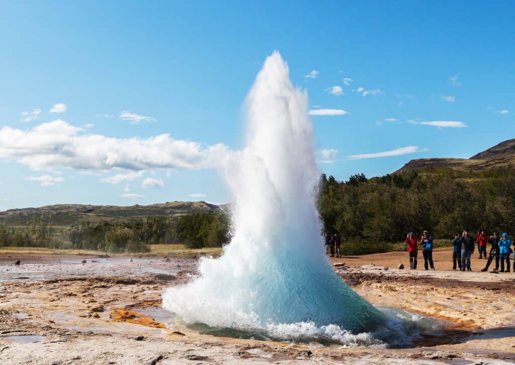 Erupting Geyser