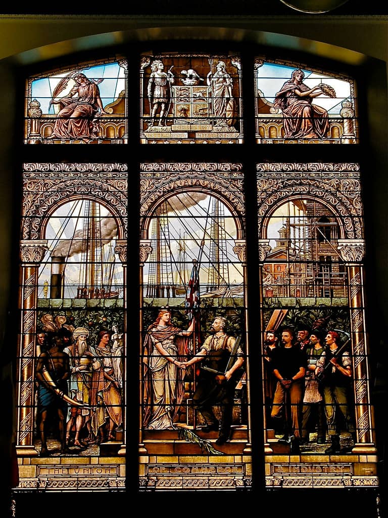 Grand Staircase & Stained Glass