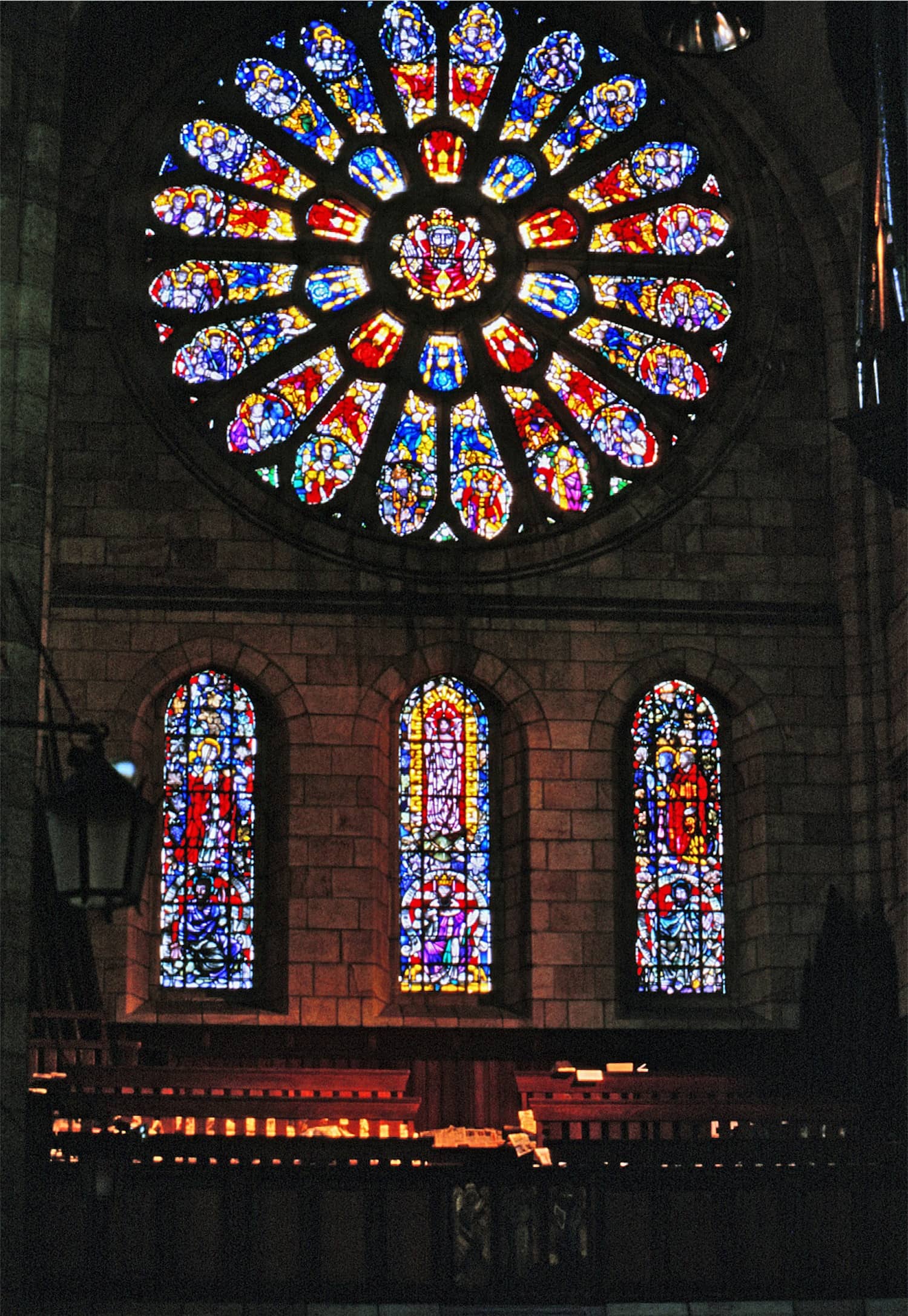 Beautifully Lit Stained Glass
