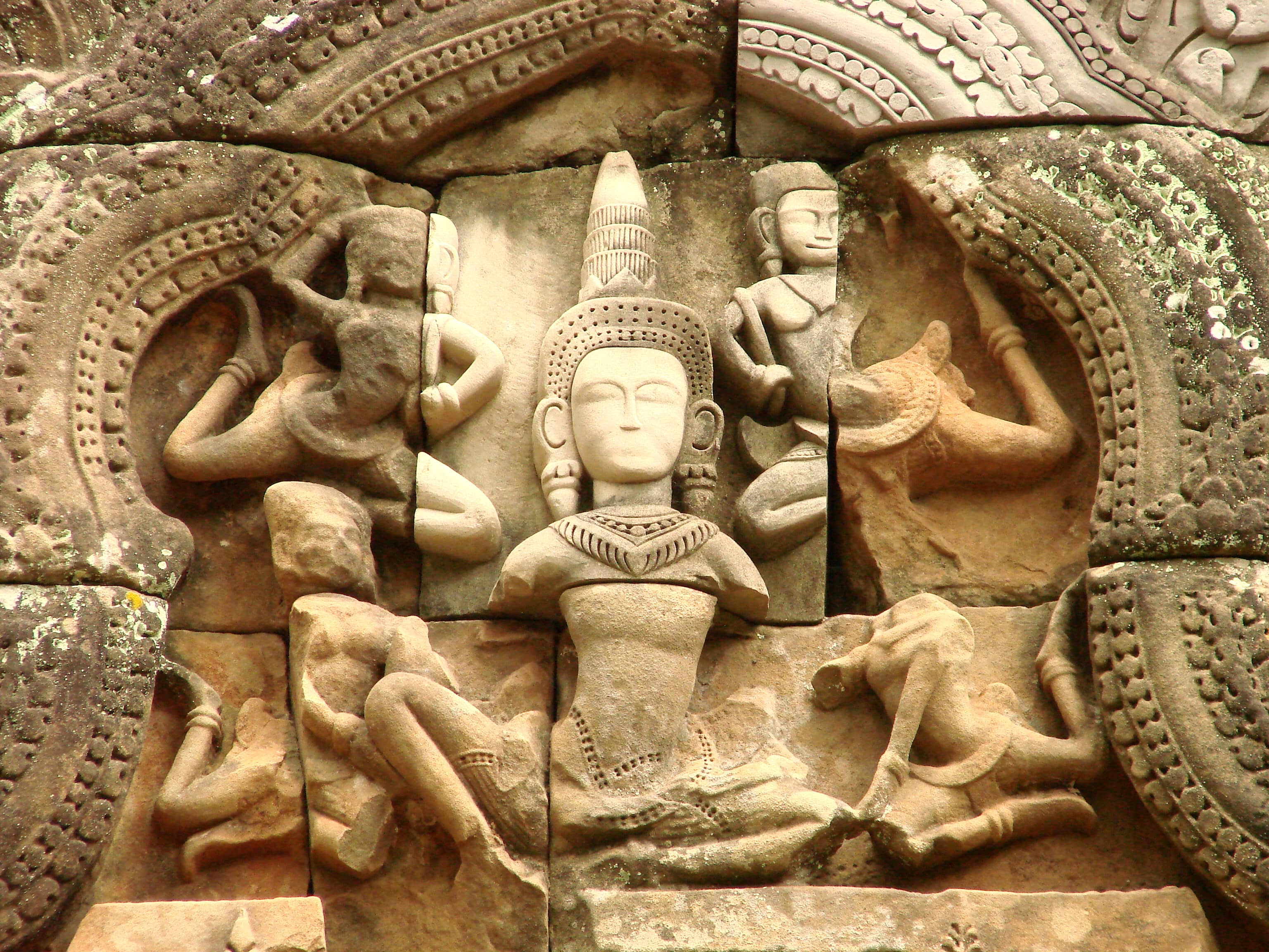 Intricate Sandstone Blocks