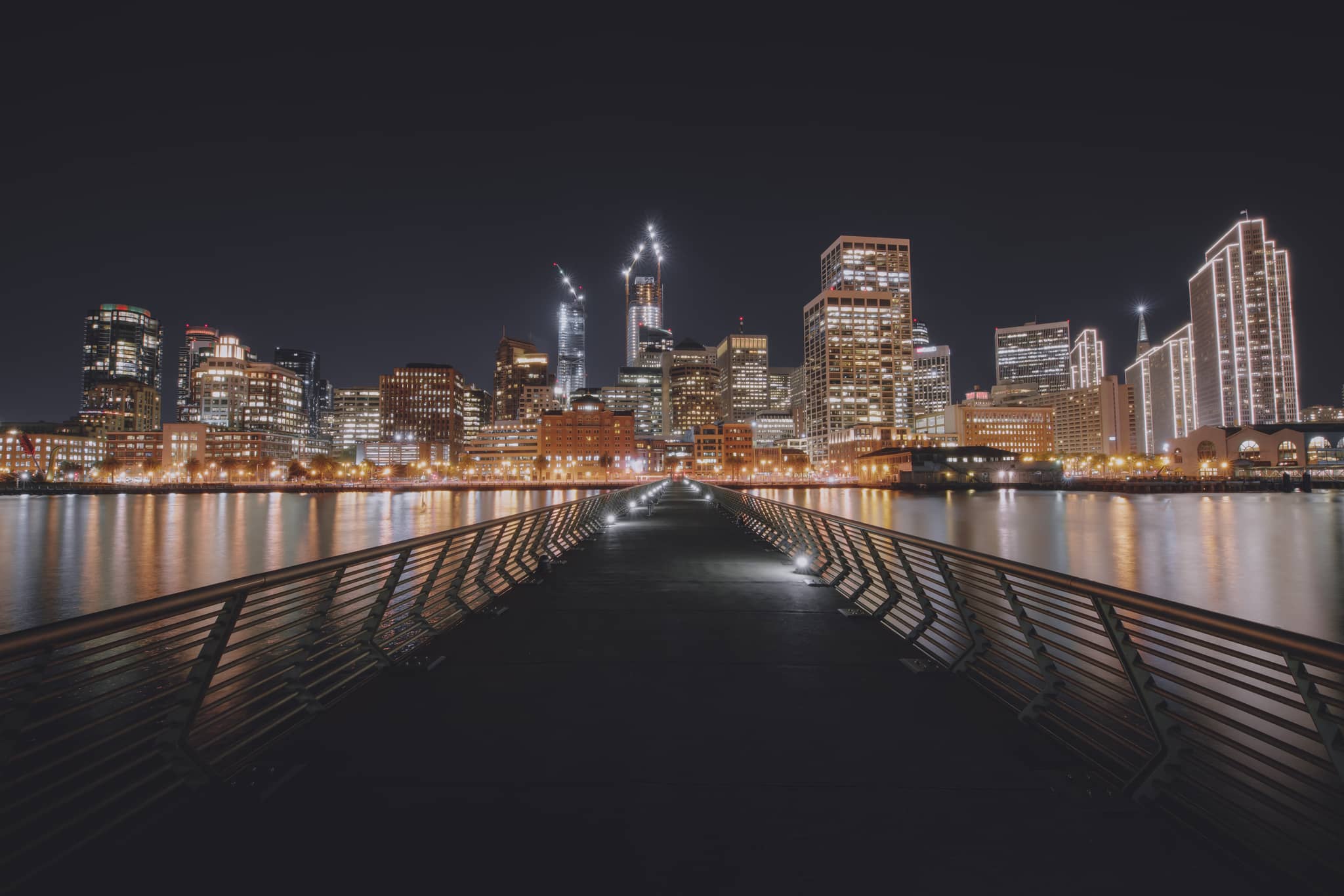 Nighttime City Lights