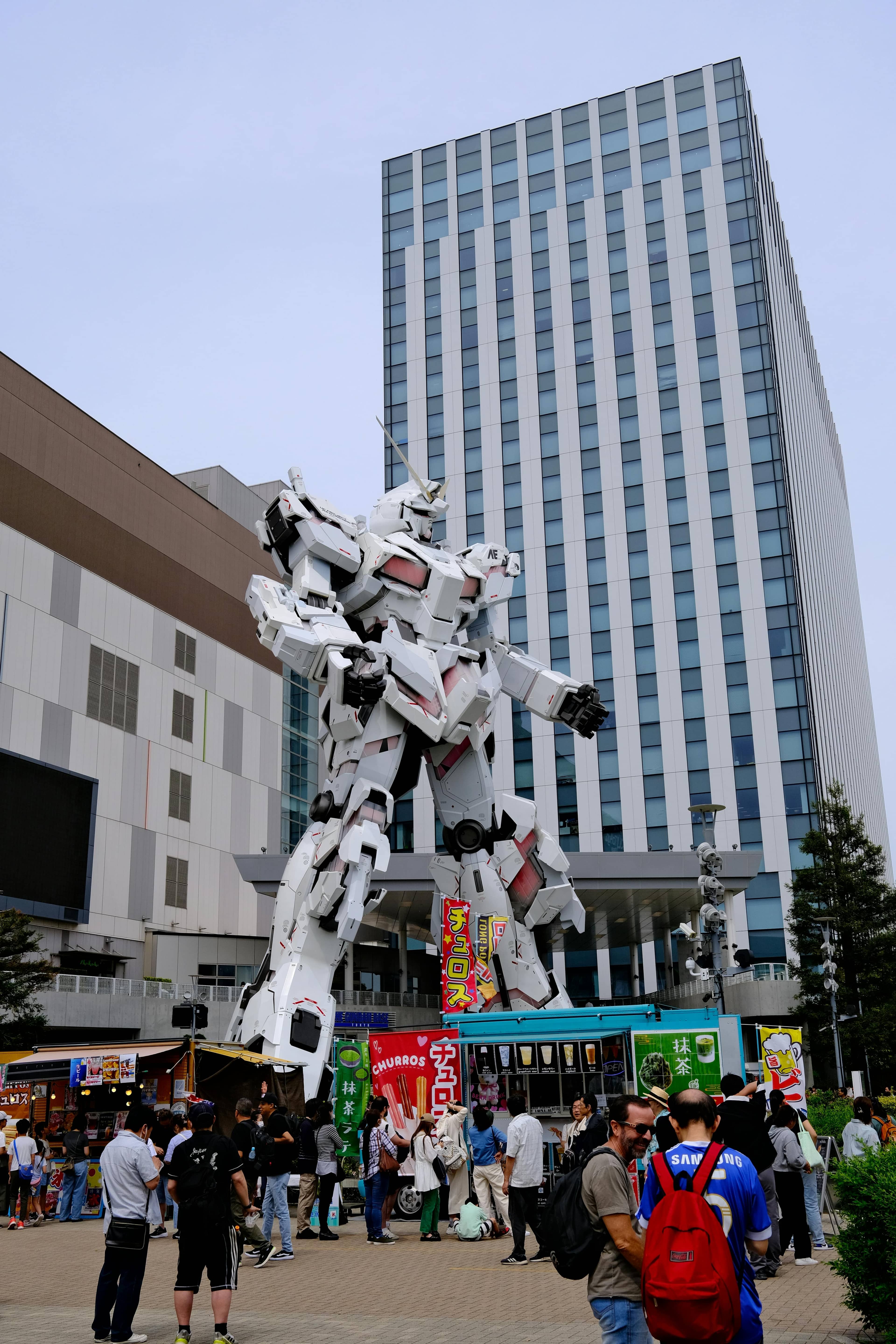 Life-Sized Gundam Statue