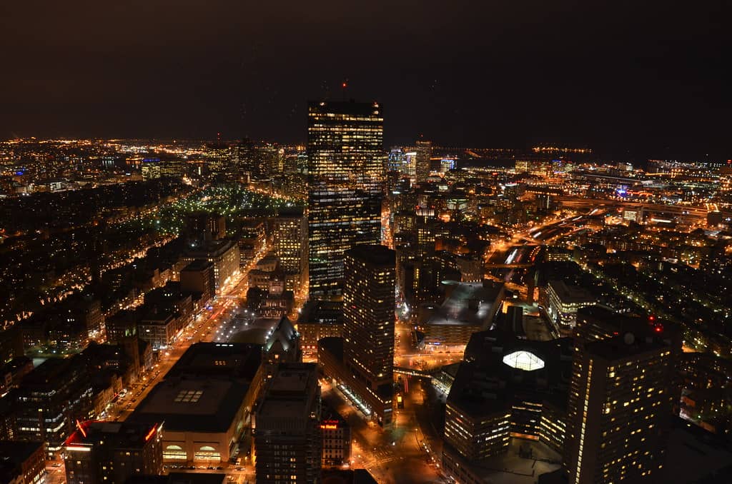 Sunset Over Boston