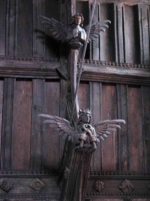 Restored Wooden Angels