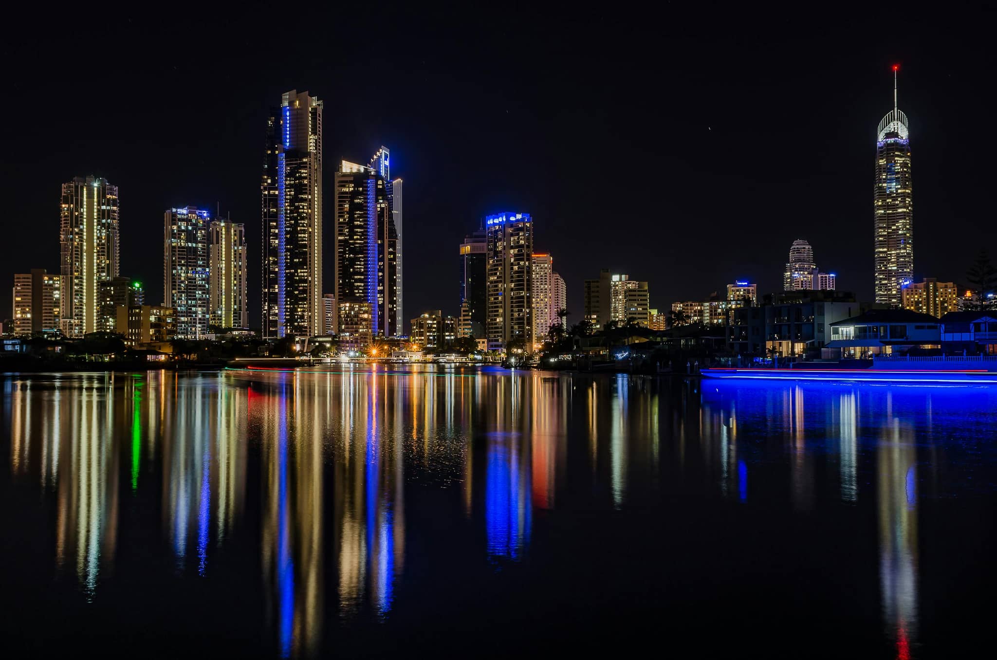 Nighttime City Lights