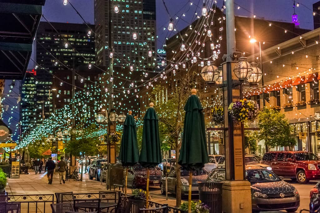 Twinkling Lights at Night