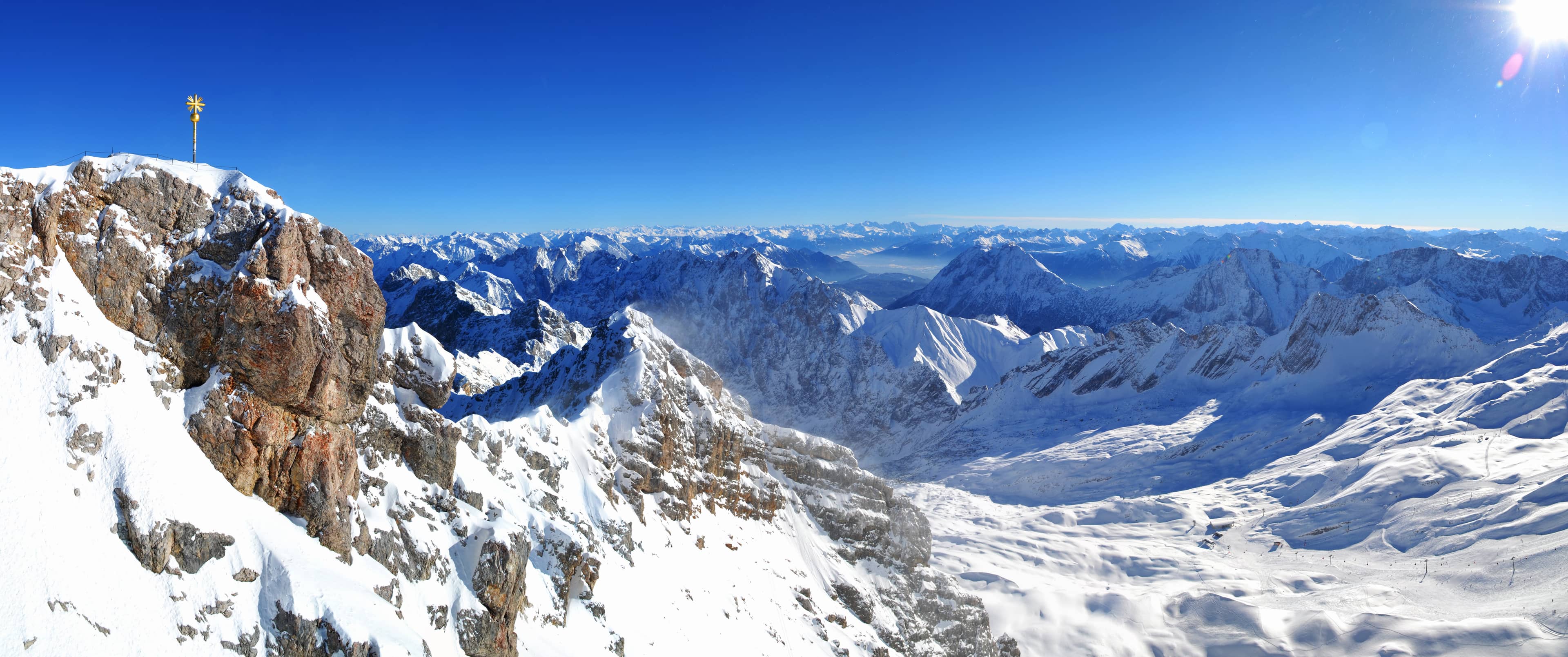Zugspitze Summit Panorama