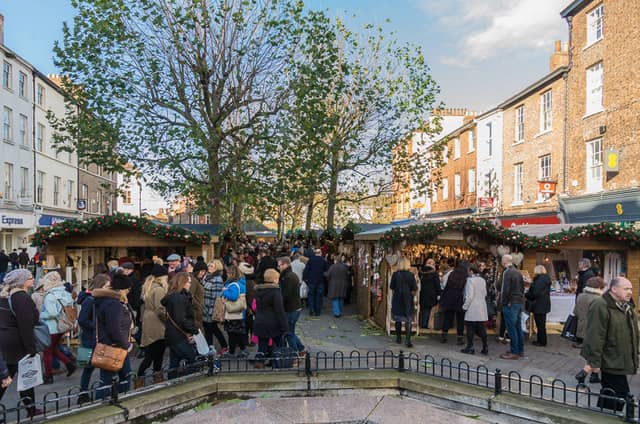 Vibrant Market Atmosphere