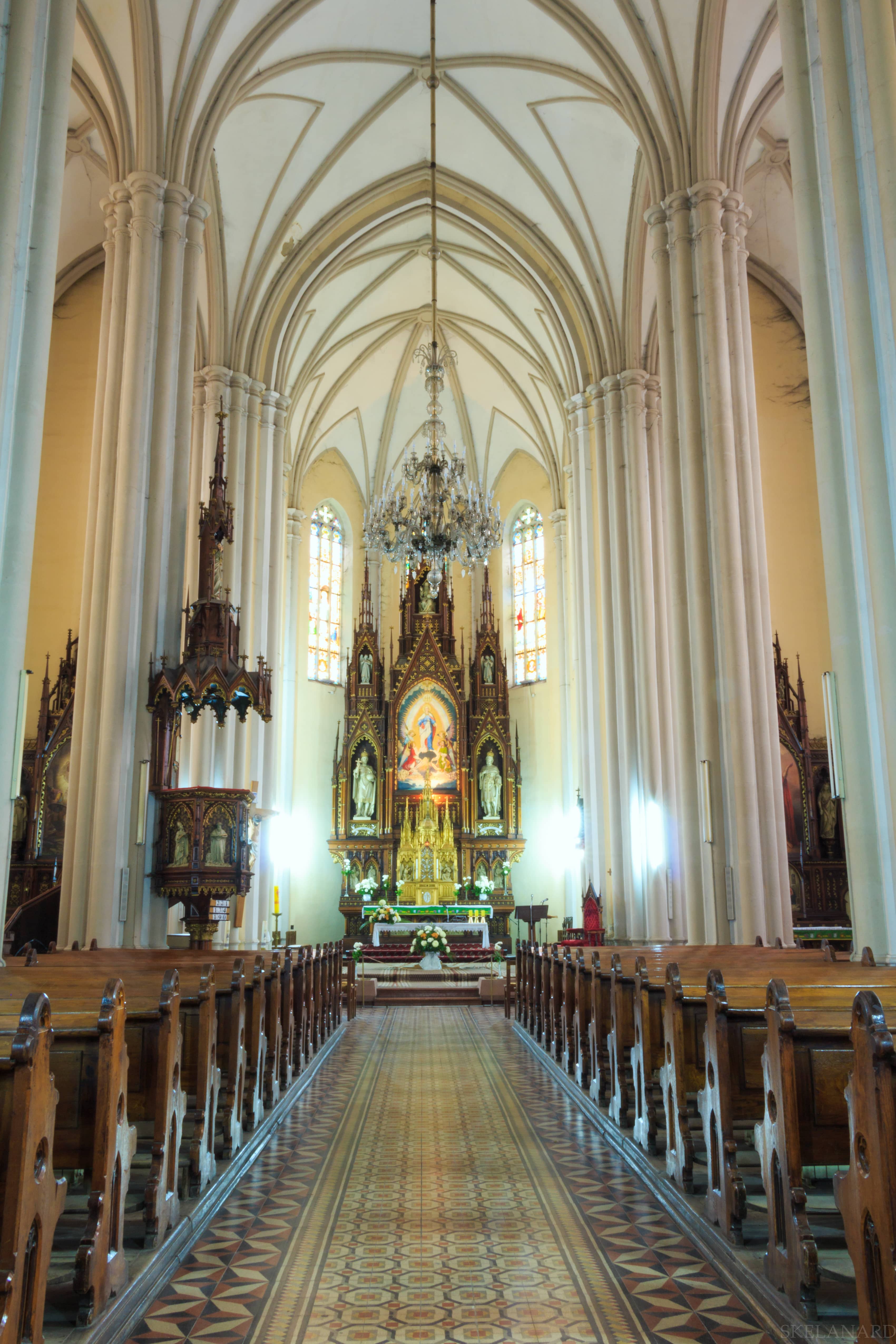 Neo-Gothic Arches & Stained Glass
