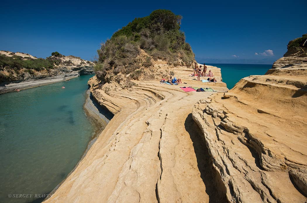 Golden Sandstone Cliffs