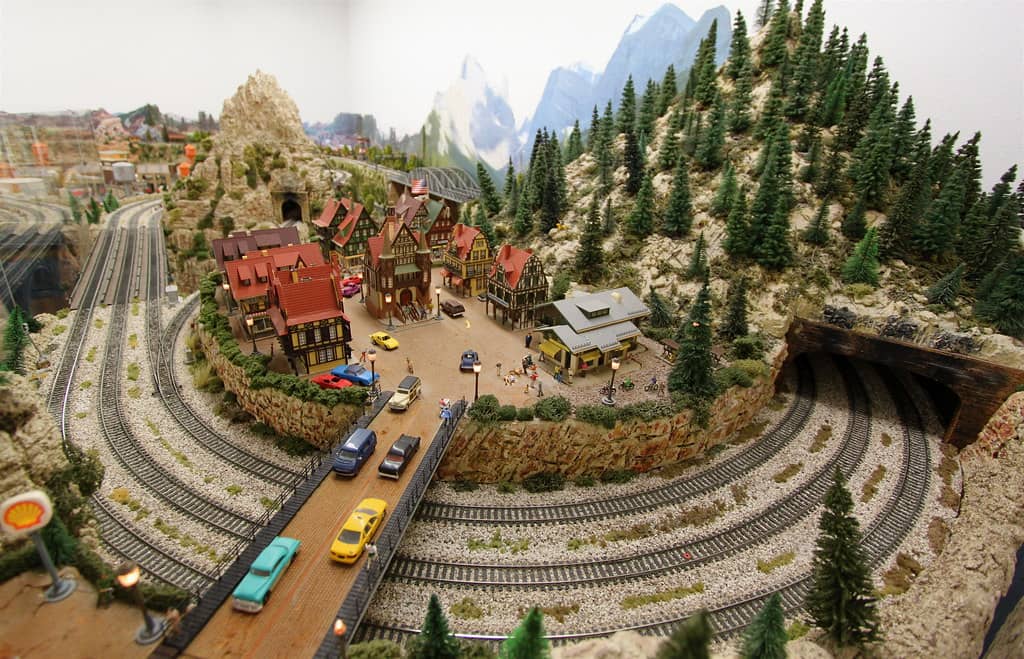 Extensive Model Train Displays