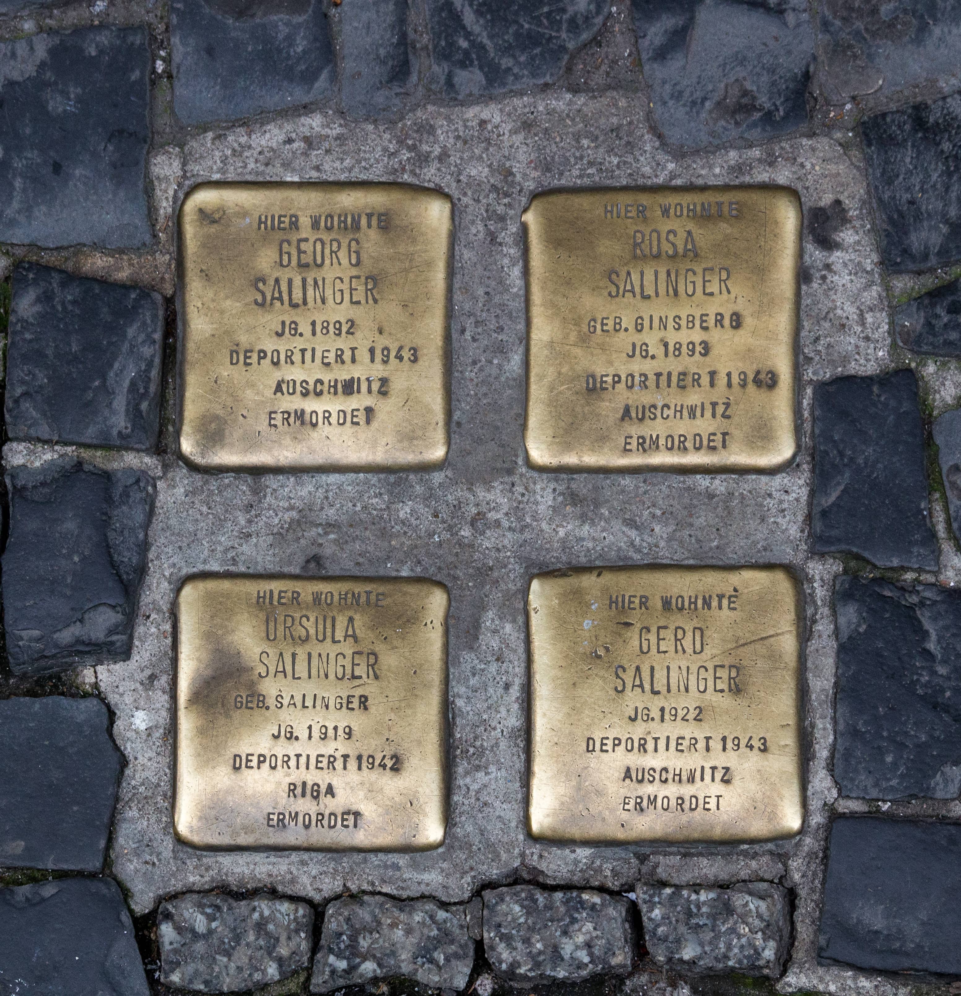 Stumbling Stones (Stolpersteine)