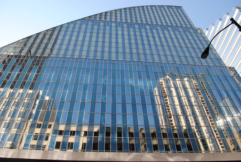 Blue Glass Facade
