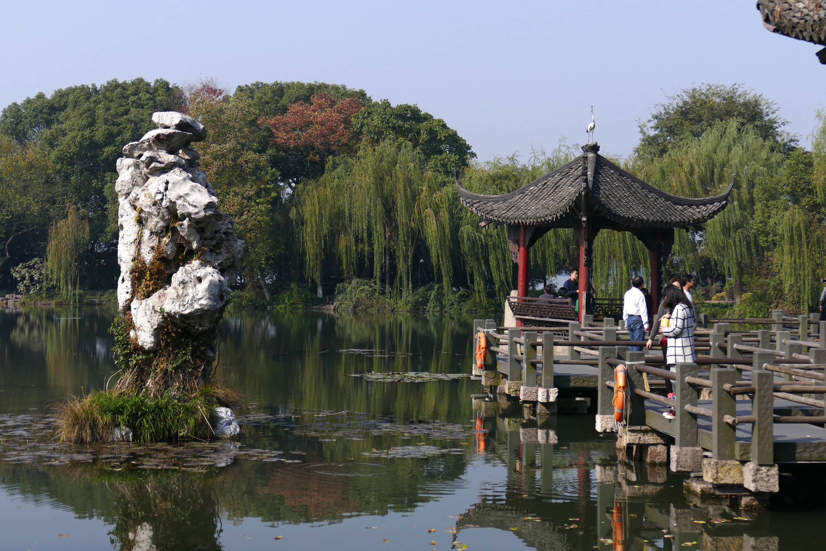 Three Pools Mirroring the Moon