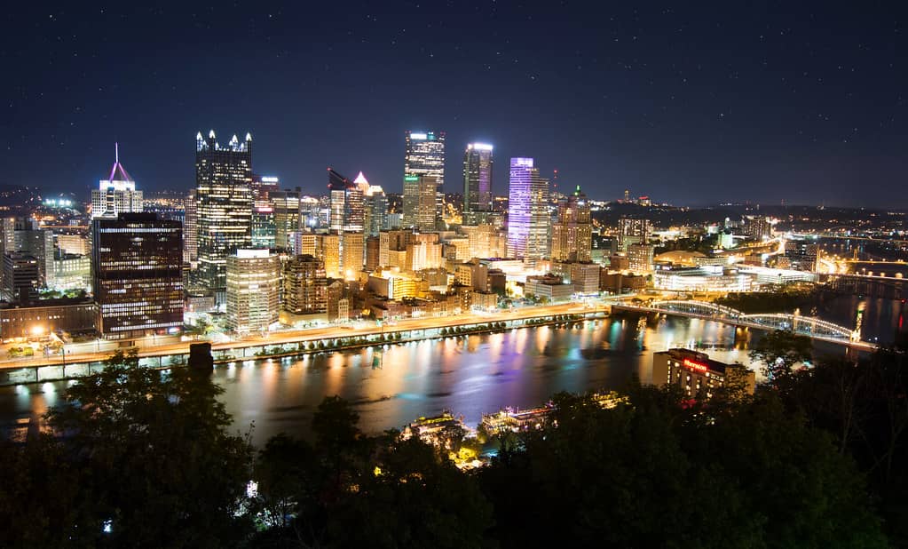 Golden Triangle at Night