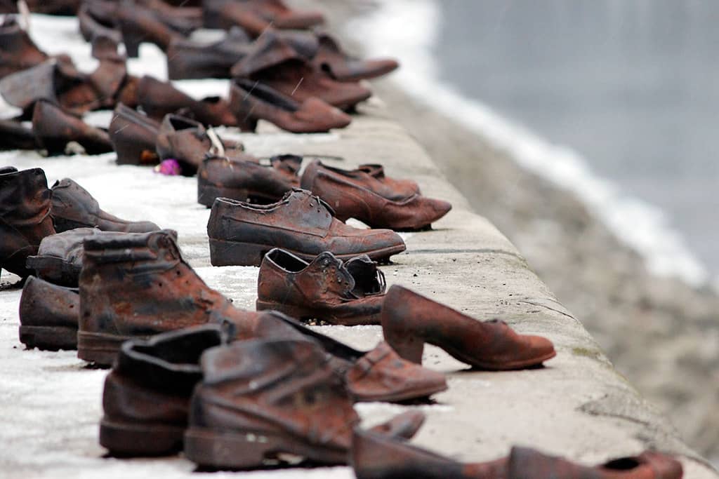 Shoes on the Danube Bank
