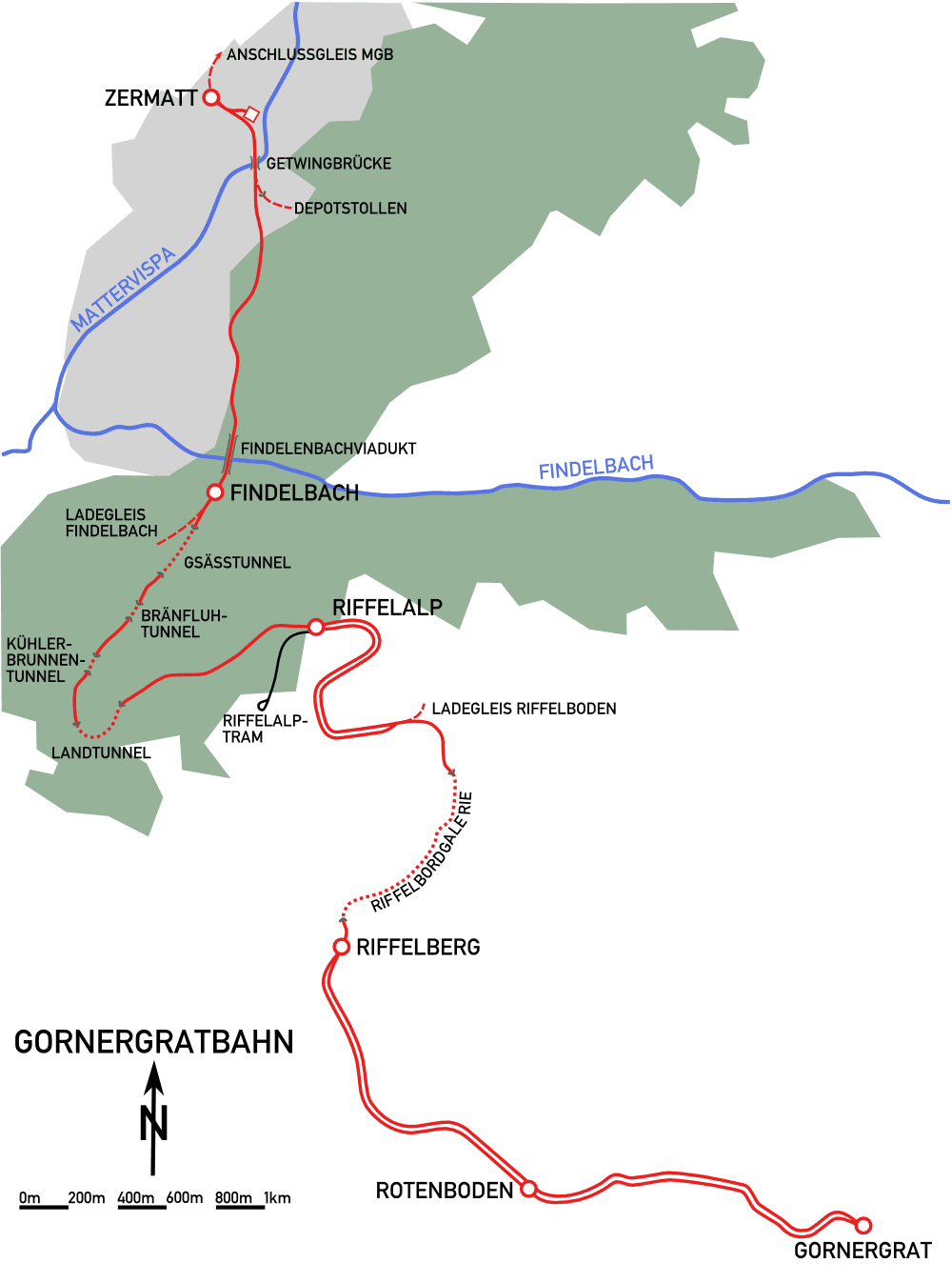 Glacier and Alpine Scenery