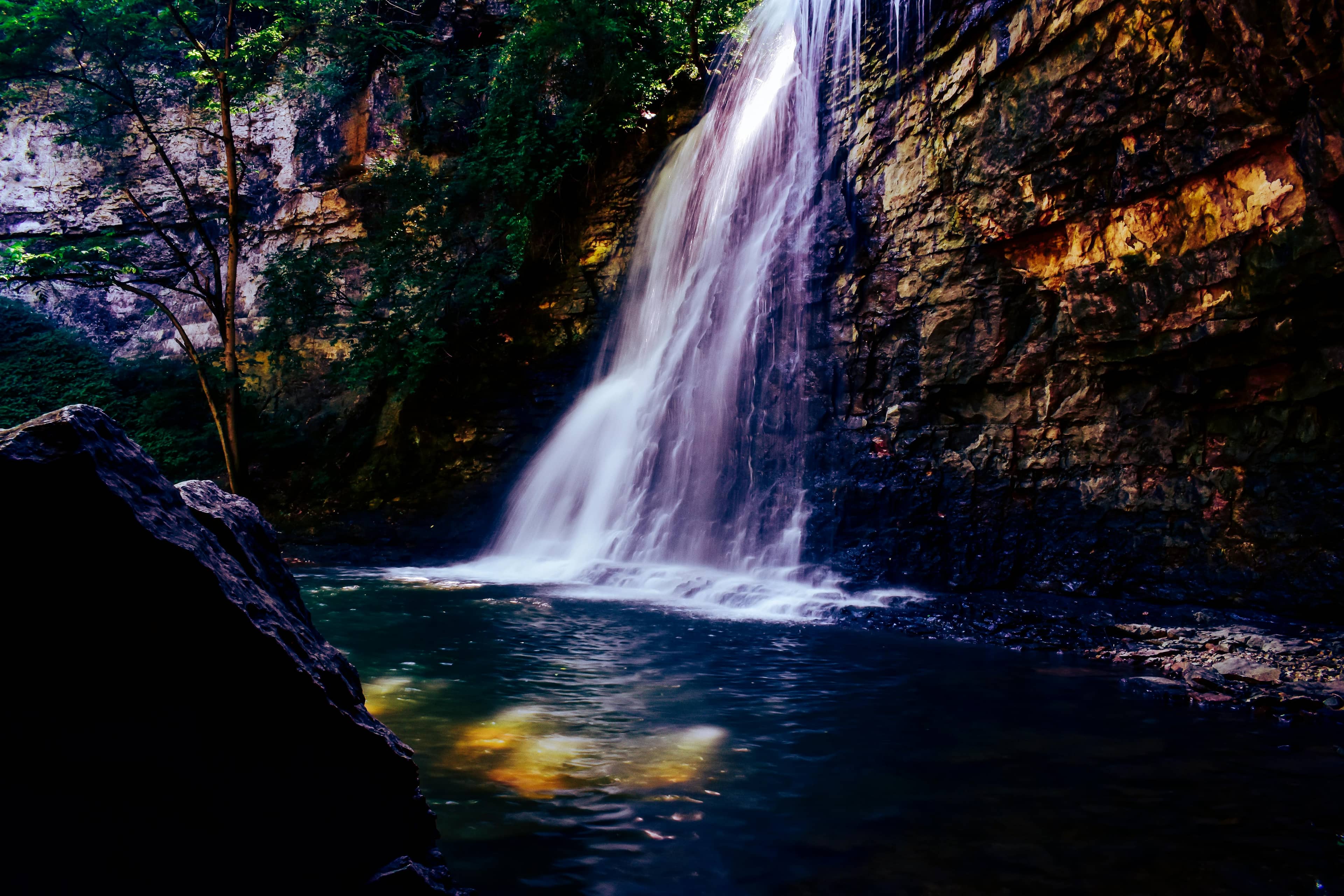 Grotto and Waterfall