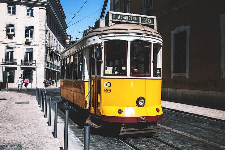 Iconic Yellow Tram