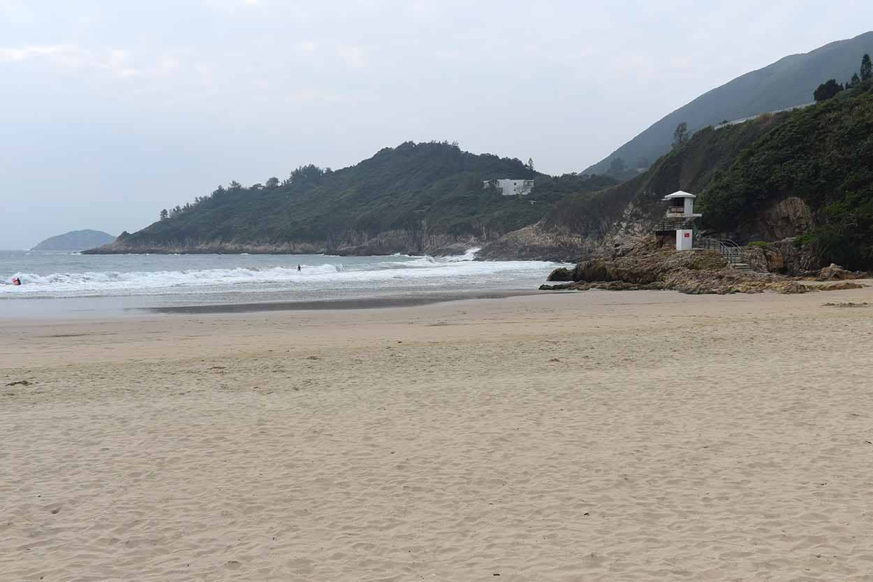 Big Wave Bay Beach Finish