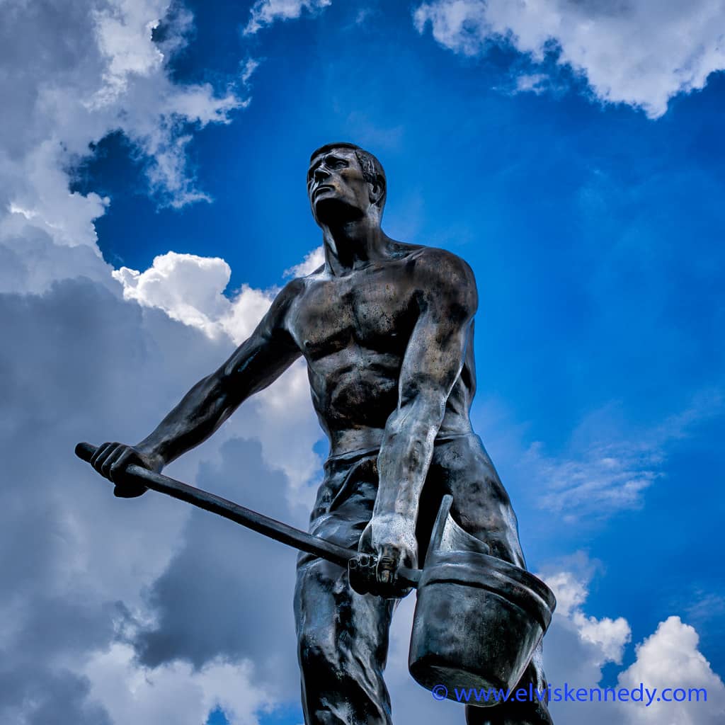 Bronze Sculptures of Toiling Figures